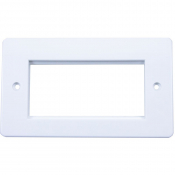 2G 4MOD Office Style Euro Faceplate Round Edge