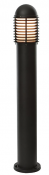 Saxby Louvre bollard 1M IP44 E27 - Matt Black