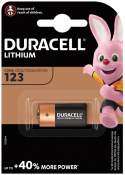CR123 DURACELL 3V LITHUIM BATTERY 1 PK