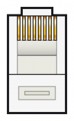 AVSL MODULAR PLUG RJ45 8P8C BULK