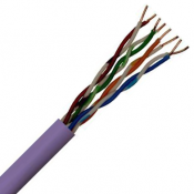 Cat5e, 4pr UTP Purple LSZH CPR:Eca (305m)