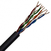Cat6, 4pr Duct Grade UTP Black PE CPR:Fca (305m)
