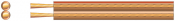 AVSL Economy Transparent Speaker Cable, 2 x (45 x 0.2mmØ) Clear (100m)