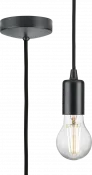 K/Bridge 1.8m E27 Contemporary Pendant Set - Anthracite
