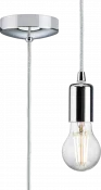 K/Bridge 1.8m E27 Contemporary Pendant Set - Polished Chrome