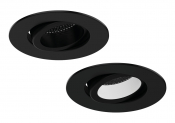 All LED Carbon Black Twist & Lock Adjustable Bezel for iCan75 Platinum Downlight (AFDP75)