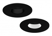 All LED Carbon Black Twist & Lock Fixed Bezel for iCan75 Platinum Downlight (AFDP75)