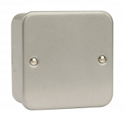 Click Essentials 1 Gang Blank Plate Metal Clad