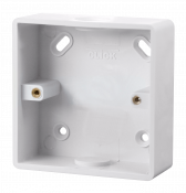 Click Mode 1 Gang 29mm Deep PVC Pattress Box - Conduit