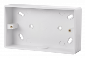 Click Mode 2 Gang 29mm Deep PVC Pattress Box - Conduit