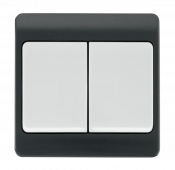 Click Mode 10AX 2 Gang 2W Wide Rocker Switch Part M