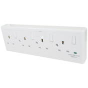 Eterna Converter socket 1 or 2 gang to 4 gang