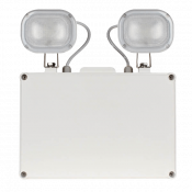 ESP Duceri Emergency Twin Spot 6W LED IP40 Lithium Battery Non-Maintained White