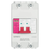 Fusebox 100A 2P MAIN SWITCH + T2 SPD (ENCLOSED) IP20