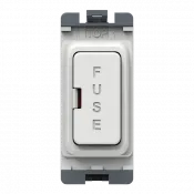 Thrion 13A White Fused Grid Module Moulded