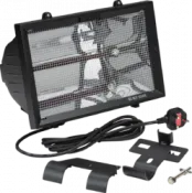 K/Bridge 230V IP24 1.3kW shortwave infrared heater – Black