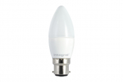 Integral candle lamp B22 470lm 4.2w 2700k dimmable 240 beam frosted