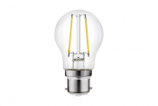 Integral OMNI FILAMENT GOLF BALL BULB B22 250LM 2W 4000K NON-DIMM 320 BEAM CLEAR FULL GLASS