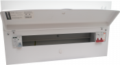 NAVITAS Consumer Unit - 18 useable Ways c/w 100A incomer & T2 Hyrbid SPD Kit