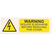 Ind Signs IS0110SA Isolate Elsewhere Label Pk10