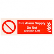 Ind Signs IS0810SA Fire Alarm Supply Label Pk10