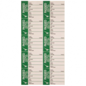 Ind Signs IS2650SA Pass Test Label Pk=50