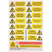Ind Signs IS8800SA Array/Solar Label Pk5