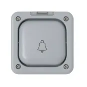 MK Masterseal 10A 1 Gang SP 2 Way Marked inchBELLinch Switch