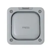 MK Masterseal 10A 1 Gang SP 2 Way Push to Make/Break Marked inchPRESSinch Switch