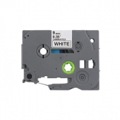Brother Compatible Labelling Tape Cassette – Black on White, 9mm wide