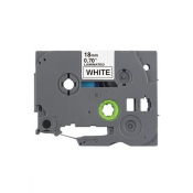 Brother Compatible Labelling Tape Cassette – Black on White, 18mm wide