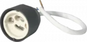 K/Bridge GU10 Lampholder 260mm length silicon impregnated over sheathed cable
