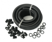 Termtech 5m Black Conduit & 5 Split Glands Contractor Pack M32