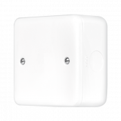 Click MetalClad Pro 1 Gang Blank Plate Polar White
