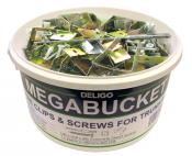 Deligo Fire Regulation Clips & Screws for Trunking Mega Bucket