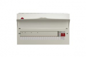 Wylex 18 Way Consumer Unit Main Switch 100A, Fixed Configuration, with SPD
