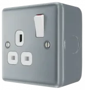 SPECIFIED METAL CLAD 1 GANG 13A SWITCHED SOCKET