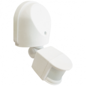 Eterna External IP44 180° PIR detector White