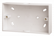 Click Polar 2 Gang 29mm Deep PVC Pattress Box - Conduit