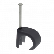 Unicrimp 10-14MM ROUND CABLE CLIPS BLACK (PK100)