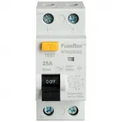 Fusebox TYPE A 25A 30mA 2P RCD