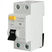 Fusebox TYPE A 80A 100mA 2P RCD