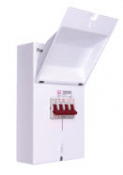Fusebox 125A CHANGEOVER SWITCH (1P+N) METAL ENCLOSURE