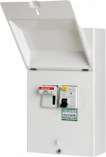 Fusebox 100A FUSED SWITCH + TYPE A 100mA Time Delayed RCD (63,80,100A FUSES)