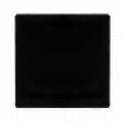 Click Definity 1 Gang Blank Plate | Metal | Matt Black plate