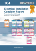 Kewtech Electrical Installation Condition Report for supplies greater than 100 A (18th Edition Amendment 2)