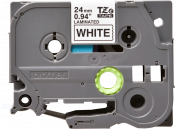 Brother Compatible Labelling Tape Cassette – Black on White, 24mm wide