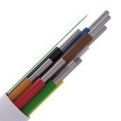 CQR Intruder Alarm Cable | 8 Multi Core | TYPE 1 | Eca | LSZH | White | 100m
