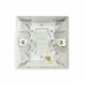Thrion Back Box 1 Gang 25mm White