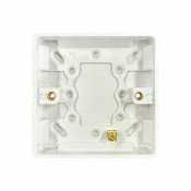 Thrion Back Box 1 Gang 16mm White